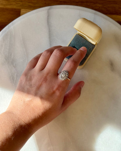 Antique Edwardian Diamond Cluster Ring