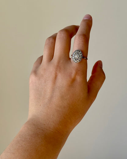 Antique Edwardian Diamond Cluster Ring
