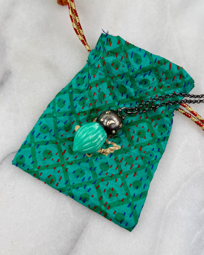 Patricia Arango Chrysoprase Cielo Necklace Set