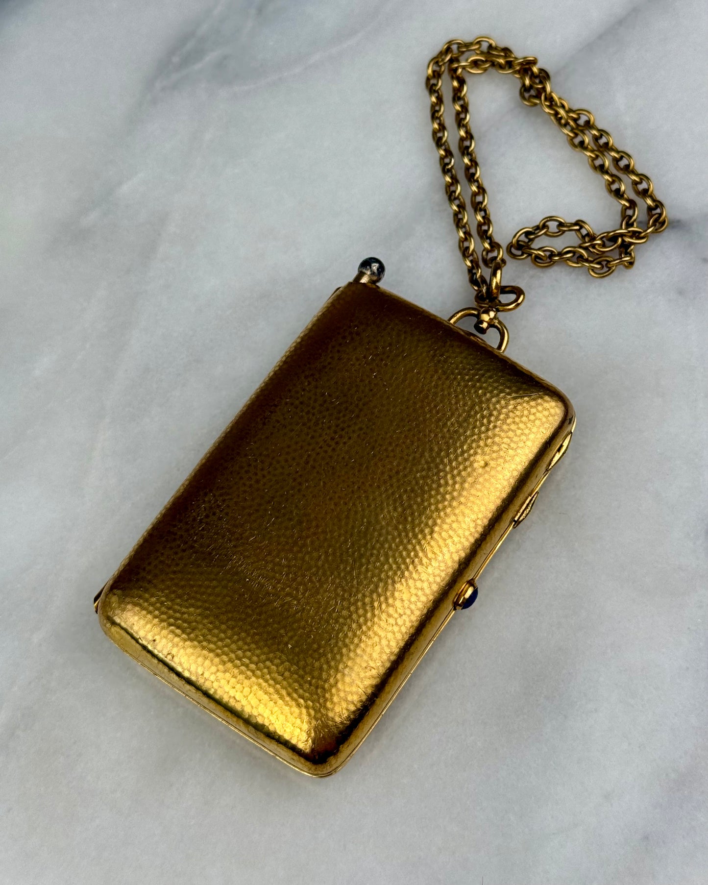 Antique French 18ct Gold-Plated Minaudière