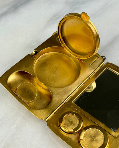 Antique French 18ct Gold-Plated Minaudière