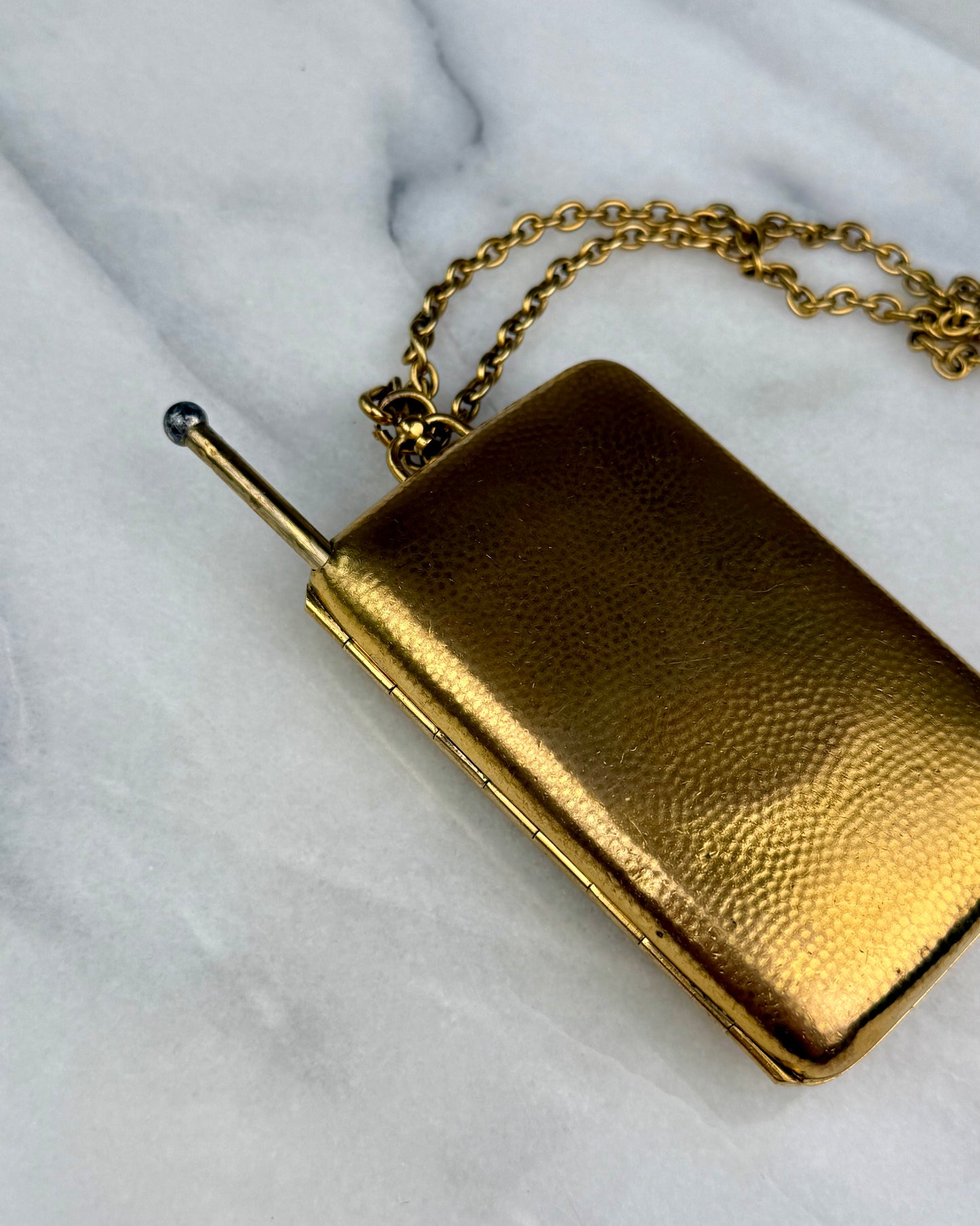 Antique French 18ct Gold-Plated Minaudière