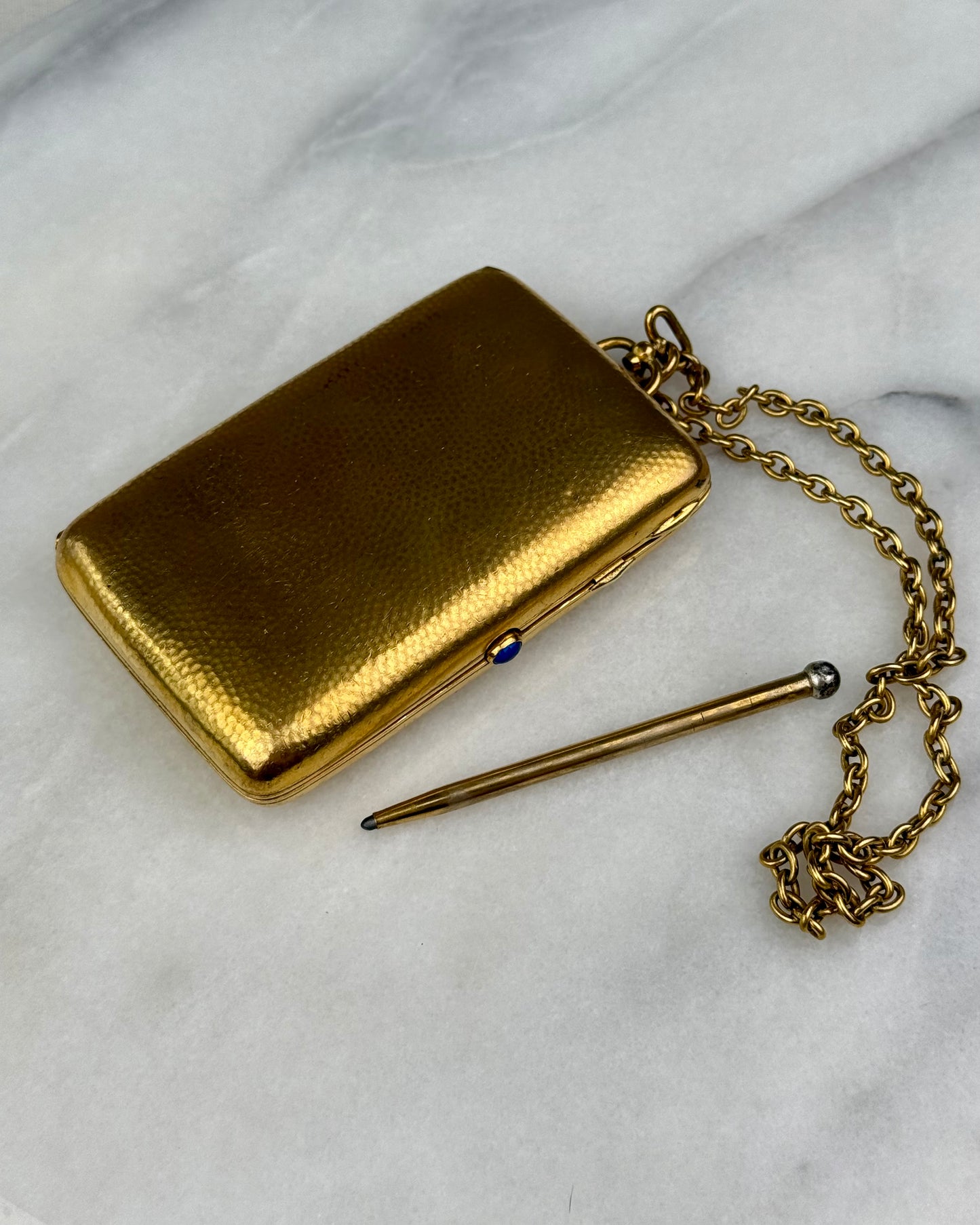 Antique French 18ct Gold-Plated Minaudière