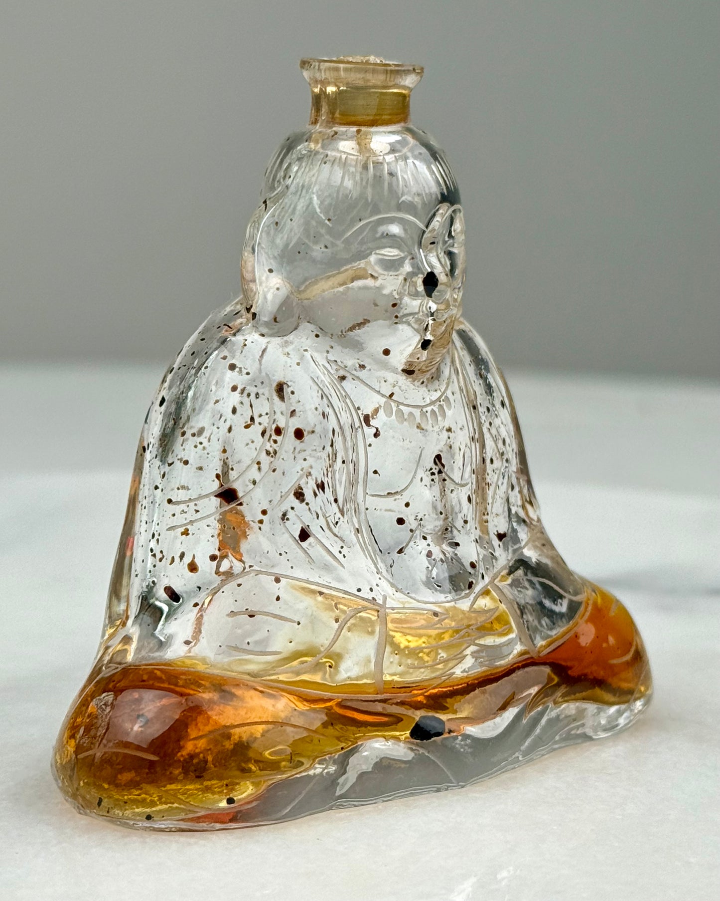 Antique Baccarat for Houbigant "Subtilité" Buddha Perfume Bottle