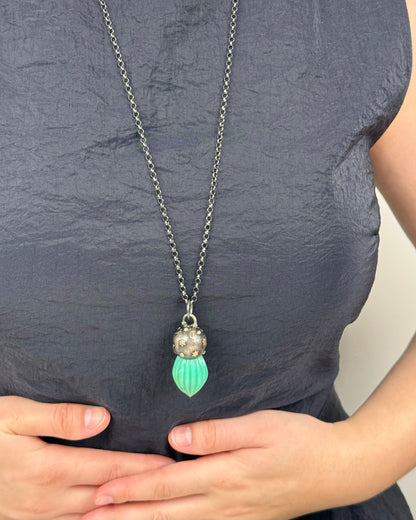 Patricia Arango Chrysoprase Cielo Necklace Set