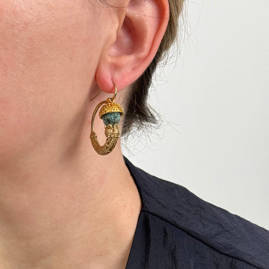 Archaeological Revival Hoop Earrings