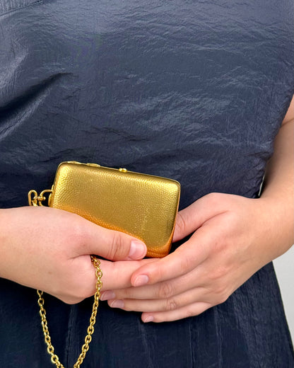 Antique French 18ct Gold-Plated Minaudière