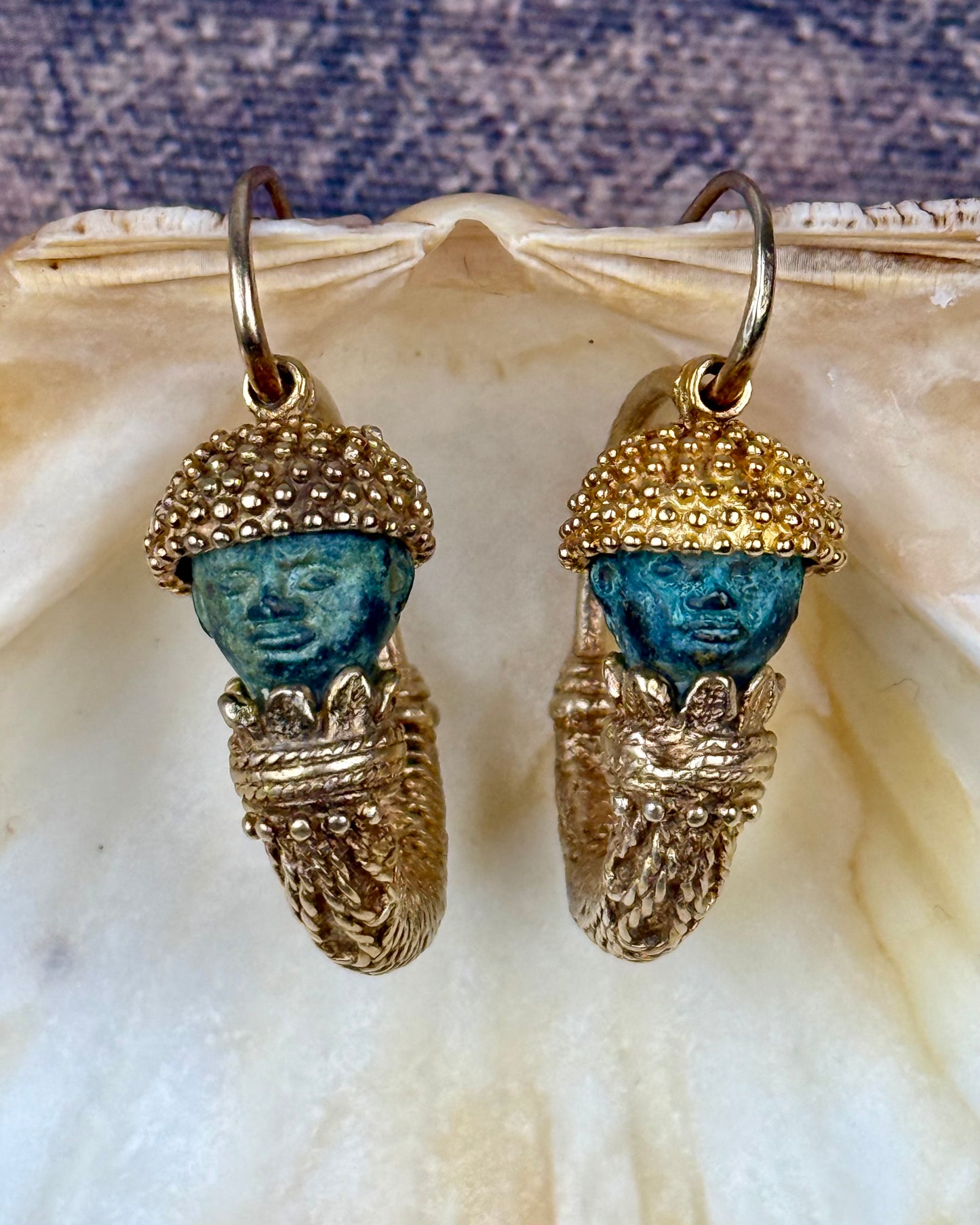 Archaeological Revival Hoop Earrings