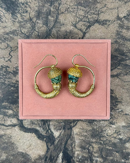 Archaeological Revival Hoop Earrings