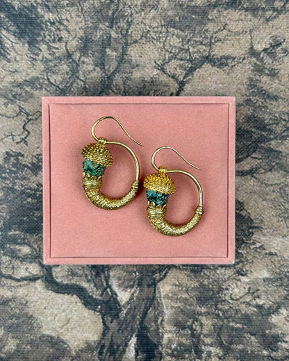 Archaeological Revival Hoop Earrings