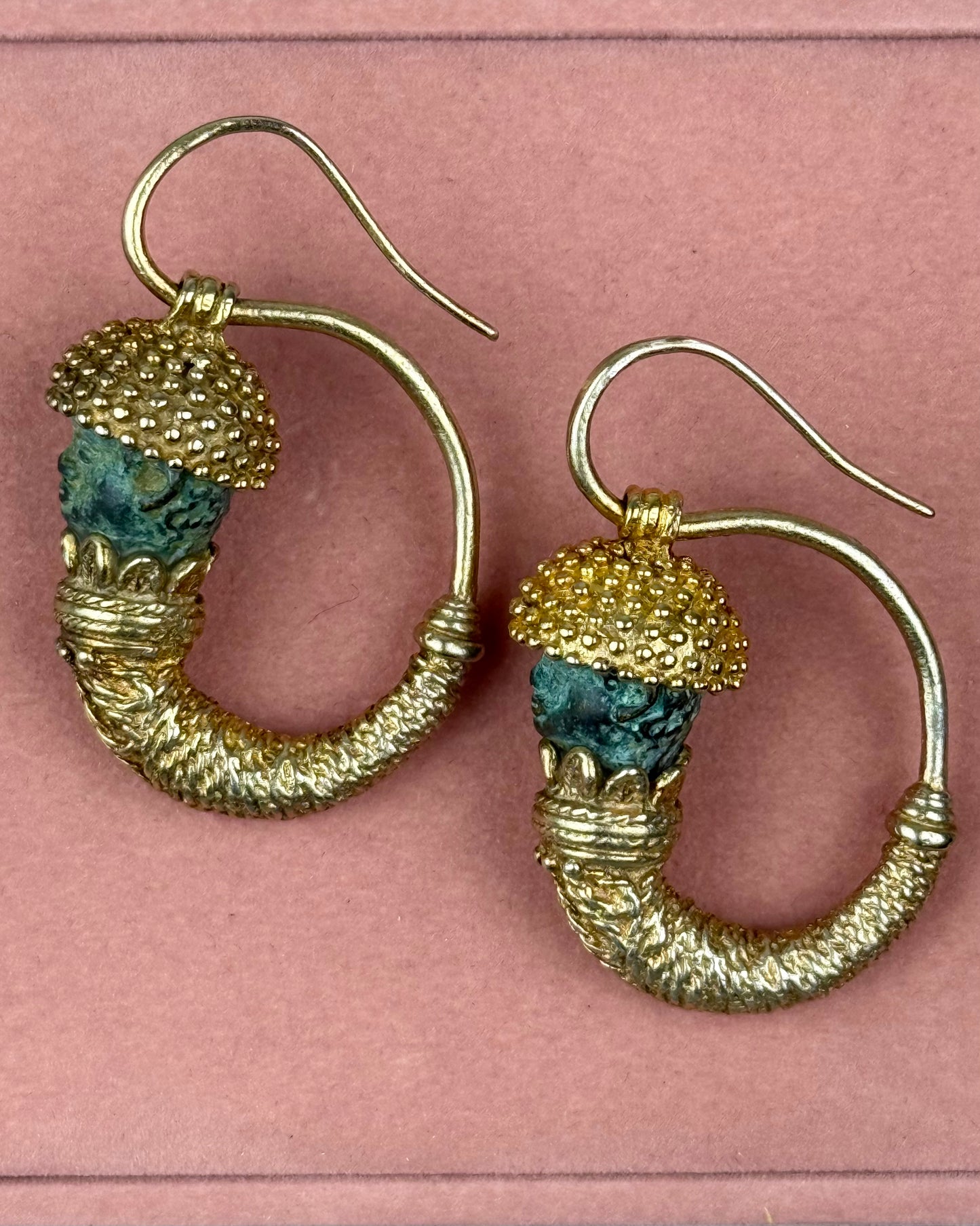 Archaeological Revival Hoop Earrings