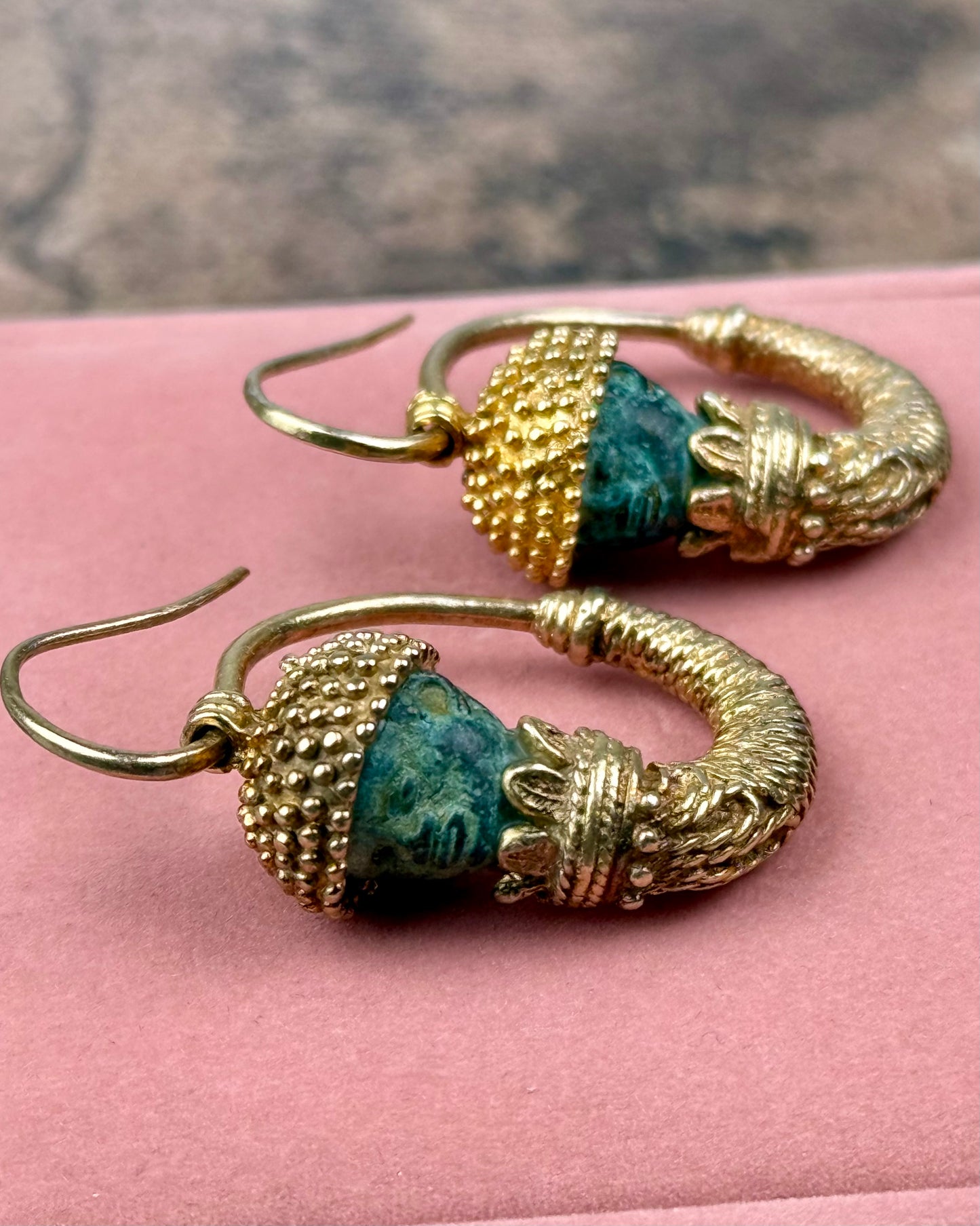 Archaeological Revival Hoop Earrings