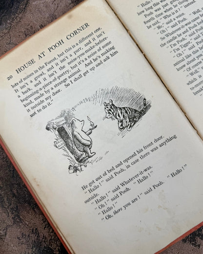 Rare 1929 Third Edition "The House at Pooh Corner" by A.A. Milne