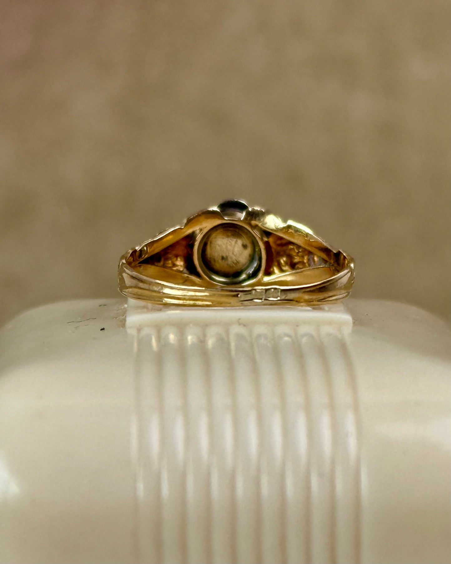 Antique Georgian Pearls and Diamond Daisy Ring