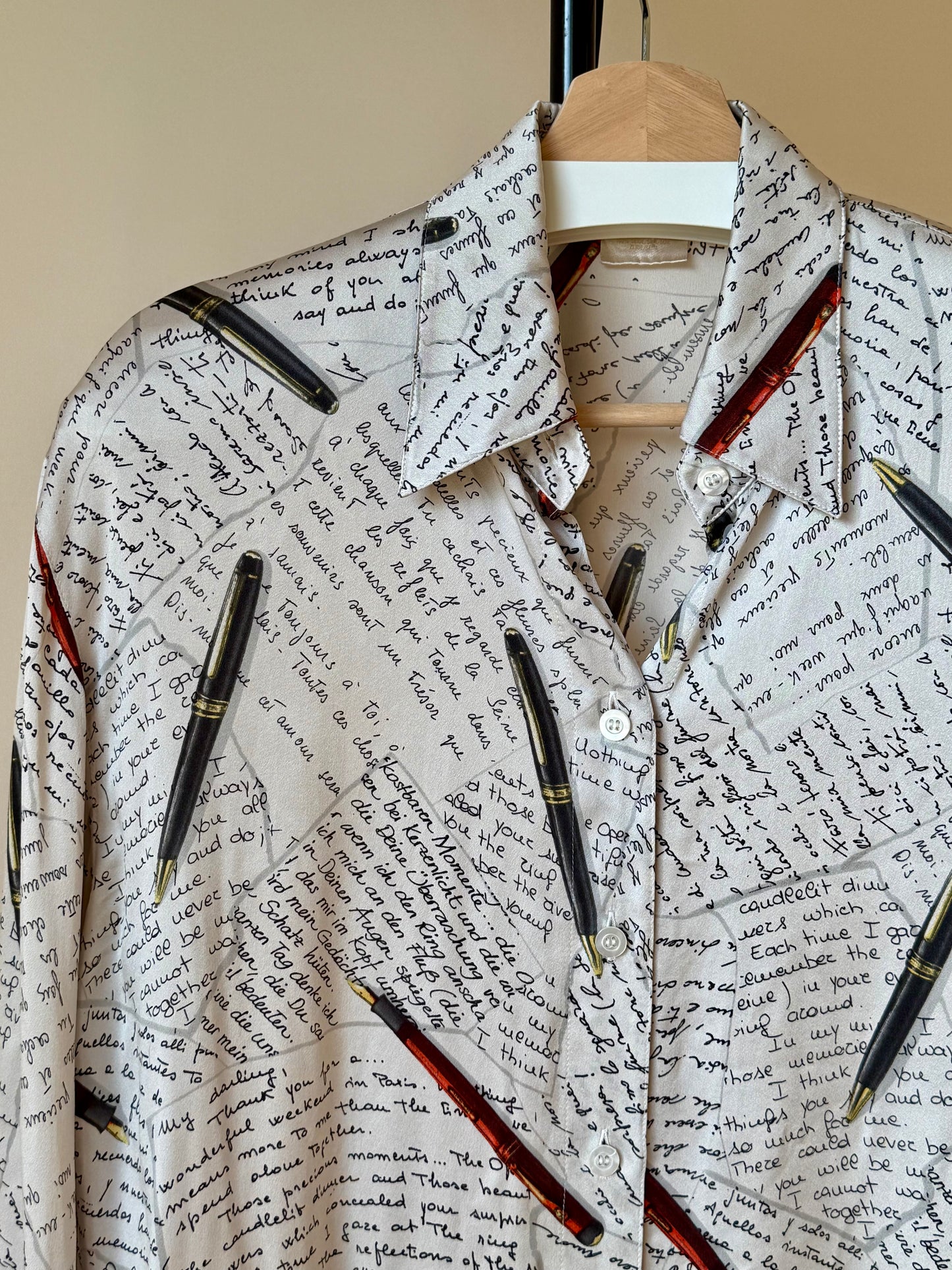 Vintage 90s Escada Margaretha Ley Silk Shirt