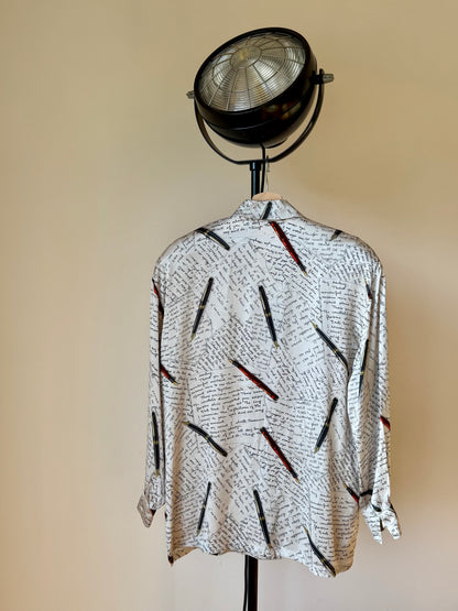 Vintage 90s Escada Margaretha Ley Silk Shirt