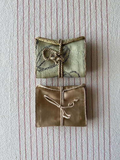 Antique Silk Lingerie Pouches