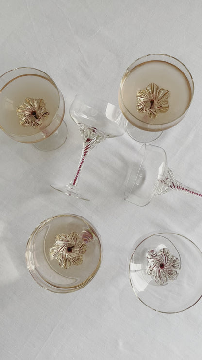 Mid Century Champagne Glasses